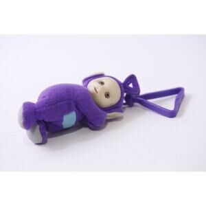 Teletubbies, Tinky Winky, Mini Plush, Clip, Keychain, Vintage, ~ 251107-WH 1393